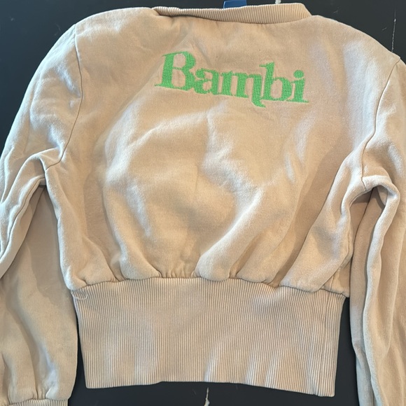 Bambi Zara embroidered sweatshirt women’s size small - Picture 3 of 4